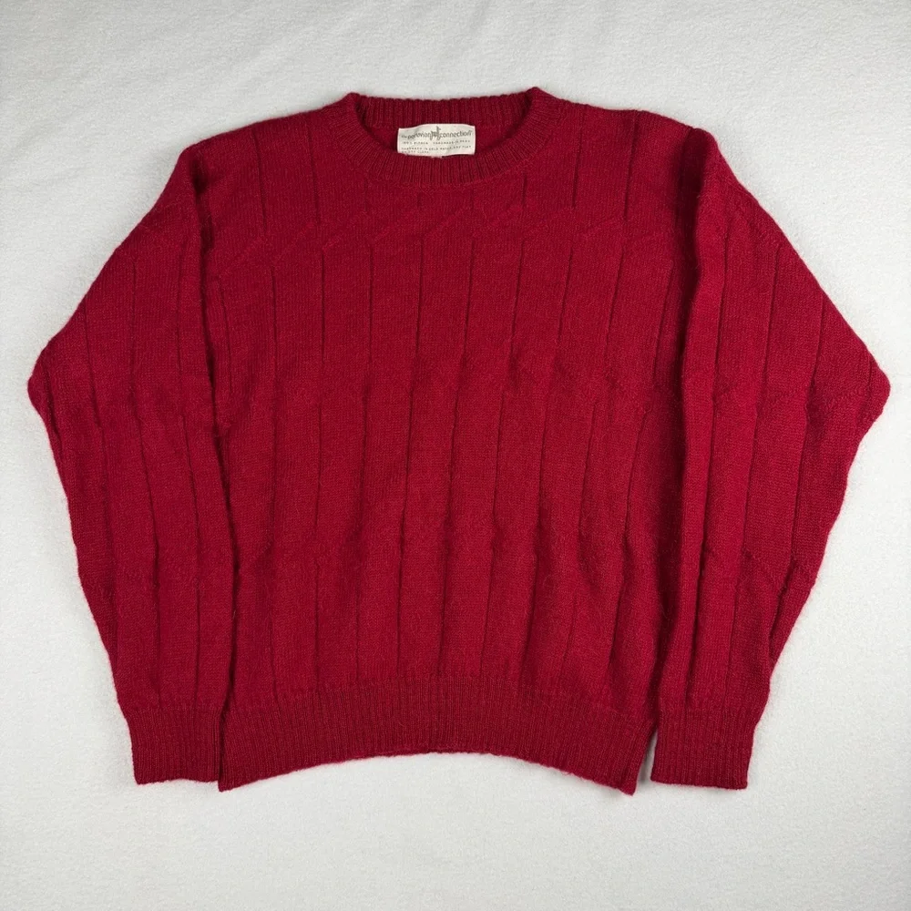 Peruvian Connection Women's‎ Alpaca Wool Sweater Red Medium